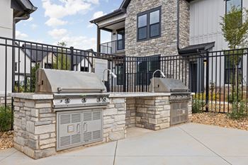 Outdoor grill stations